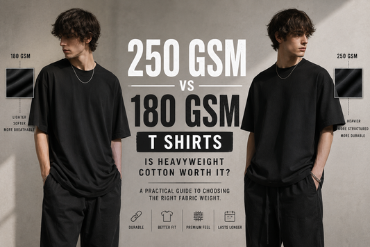 250 GSM vs 180 GSM T-Shirts: Is Heavyweight Cotton Worth It?