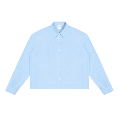 Blue Bloom Boxy Shirt